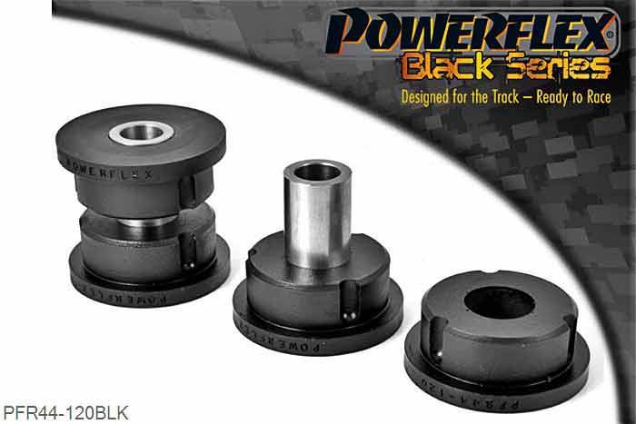 PFR44-120BLK, Mitsubishi Lancer Evolution 7-8-9 (inc 260) Rear Diff Front Mounting Bush, Fits AYC rear differentials only. Does not fit RS Models, for RS models use PFR44-420, 2 stuk(s) benodigd  per auto, 2 stuk(s) in verpakking, prijs per set van 2 stuk(s)
