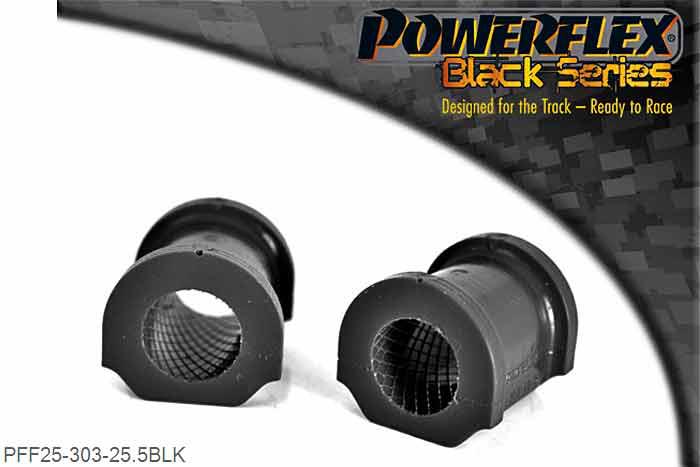 PFF25-303-25.5BLK, Honda CR-V (2002 - 2006) Front Anti Roll Bar Bush 25.5mm,  25.5mm, 2 stuk(s) benodigd  per auto, 2 stuk(s) in verpakking, prijs per set van 2 stuk(s)