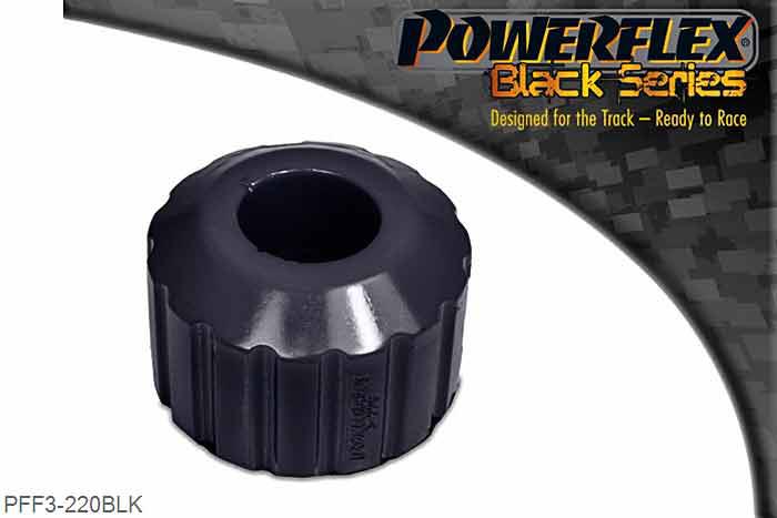 PFF3-220BLK, Audi A6 (1998 - 2001) Engine Snub Nose Mount, This part replaces OE numbers: 8D0199339A, 8D0199339D, 8D0199339F, 8D0199339D and fits vehicles with a cylindrical engine mount spigot. For vehicles that use a D shape spigot, please use PFF3-221., 1 stuk(s) benodigd  per auto, 1 stuk(s) in verpakking, prijs per set van 1 stuk(s)