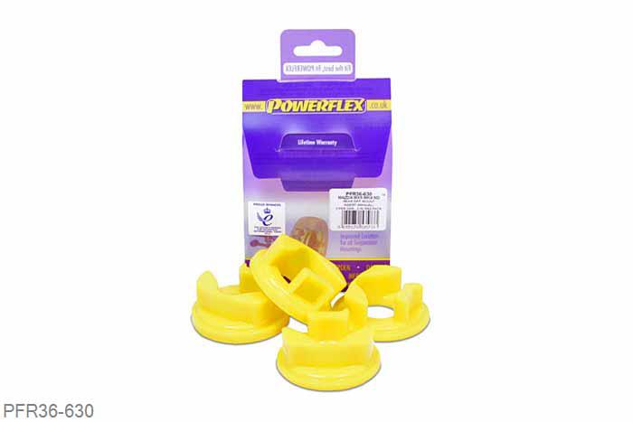 PFR36-630, Fiat 124 SPIDER (2016 - ), Rear Diff Mount Insert This part fits into and fills voids in original bushes fitted in bracket with OE part number NA5F 39730 and fits manual versions only. These inserts are designed be a quick and easy method of limiting movement of the diff and providing greater stability under acceleration., 2 stuk(s) benodigd  per auto, 2 stuk(s) in verpakking, prijs per set van 2 stuk(s)
