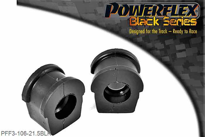 PFF3-106-21.5BLK, Audi 80, 90 inc Avant (1973 - 1996) Front Anti Roll Bar To Control Arm Bush, Fits models where there is no link rod between the anti roll bar and control arm. 21.5mm, 2 stuk(s) benodigd  per auto, 2 stuk(s) in verpakking, prijs per set van 2 stuk(s)