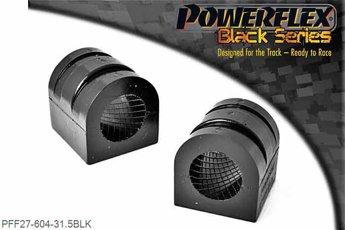 PFF27-604-31.5BLK, Jaguar XJ, XJ8 - X350 - X358 (2003-2009) Front Anti Roll Bar Bush 31.5mm,  31.5mm, 2 stuk(s) benodigd  per auto, 2 stuk(s) in verpakking, prijs per set van 2 stuk(s)