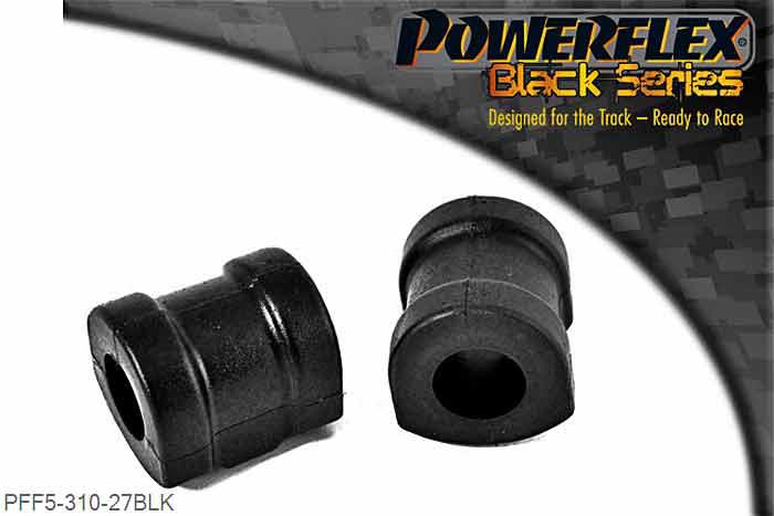 PFF5-310-27BLK, BMW E36 3 Series (1990 - 1998) Front Anti Roll Bar Mounting 27mm, Check anti roll bar diameter before ordering 27mm, 2 stuk(s) benodigd  per auto, 2 stuk(s) in verpakking, prijs per set van 2 stuk(s)
