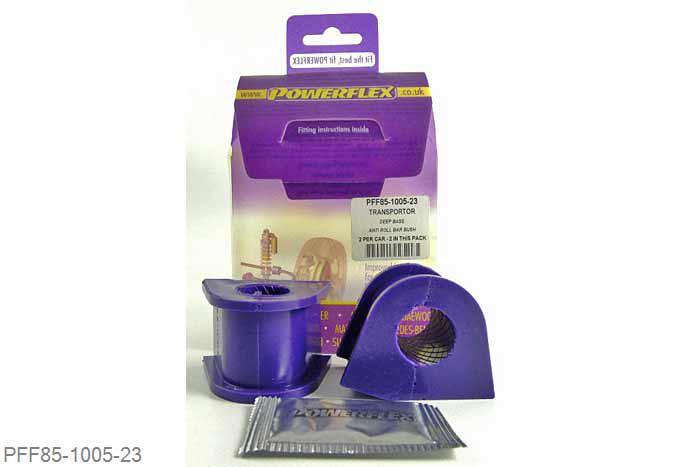 PFF85-1005-23, VW T25/T3 Type 2 All Models (1979 - 1992) Petrol Models 1.6, 1.9, 2.0 Manual Models, Front Anti Roll Bar To Chassis Bush 23mm Fitted to earlier vehicles only (1980-1985) 23mm, 2 stuk(s) benodigd  per auto, 2 stuk(s) in verpakking, prijs per set van 2 stuk(s)