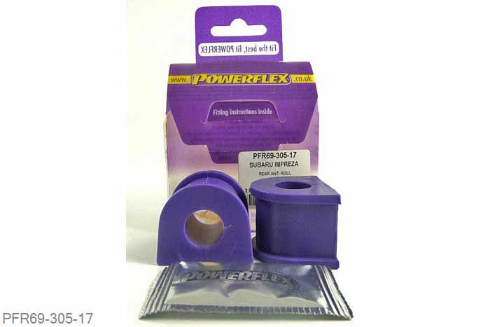 PFR69-305-17, Subaru Legacy BL and BP (2003-2009), Rear Anti Roll Bar To Chassis Bush 17mm  17mm, 2 stuk(s) benodigd  per auto, 2 stuk(s) in verpakking, prijs per set van 2 stuk(s)