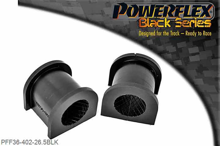 PFF36-402-26.5BLK, Mazda RX-8 Front Anti Roll Bar Bush 26.5mm, Check Anti Roll Bar diameters before ordering. 26.5mm, 2 stuk(s) benodigd  per auto, 2 stuk(s) in verpakking, prijs per set van 2 stuk(s)