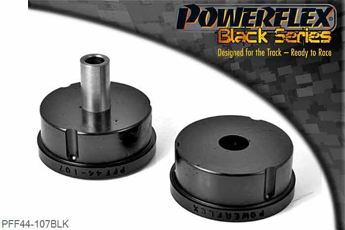 PFF44-107BLK, Mitsubishi Lancer Evolution 7-8-9 (inc 260) Front Lower Diff Mount, Please check size before ordering, this is 62mm Diameter. For 70.5mm Diameter use PFF44-108BLK. These mounts are for fast road/competition. These are harder and may cause a slight increase in engine vibration and noise. For road use, use PFF44-107R. 62mm Diameter, 1 stuk(s) benodigd  per auto, 1 stuk(s) in verpakking, prijs per set van 1 stuk(s)