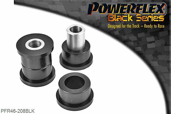 PFR46-208BLK, Nissan 200SX - S13, S14, S14A and S15 Rear Toe Link Outer Bush, These are Non-Adjustable. -  These fit all Skyline R32/R33/R34 Models excluding HICAS. - These fit all S13/S14/S15 Models excluding HICAS., 2 stuk(s) benodigd  per auto, 2 stuk(s) in verpakking, prijs per set van 2 stuk(s)