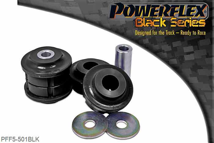 PFF5-501BLK, BMW E39 5 Series 535 to 540 & M5 Front Lower Tie Bar To Chassis Bush, This bush fits 535, 540 & M5 Models, for all other petrol and diesel models use  PFF5-510.  Bush fits arms with a 66mm bore hole., 2 stuk(s) benodigd  per auto, 2 stuk(s) in verpakking, prijs per set van 2 stuk(s)