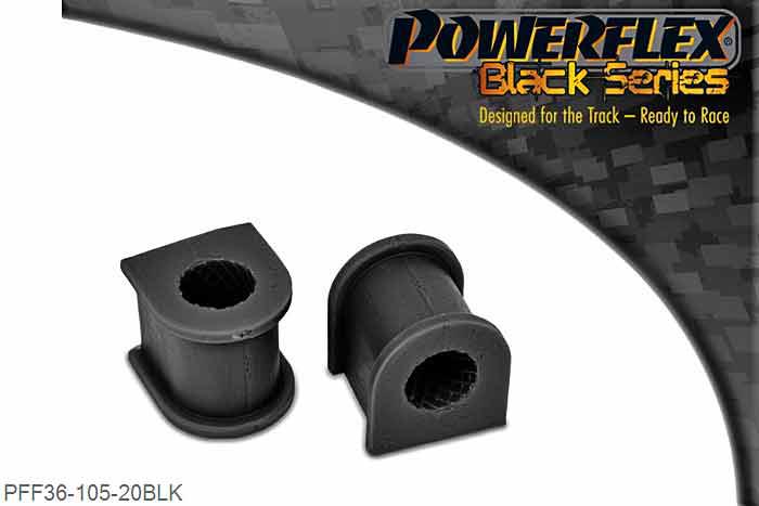 PFF36-105-20BLK, Mazda MX5 NB (1998-2005) Front Anti Roll Bar Mounting Bush 20mm,  20mm, 2 stuk(s) benodigd  per auto, 2 stuk(s) in verpakking, prijs per set van 2 stuk(s)
