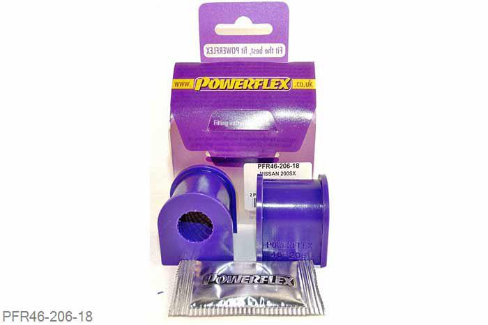 PFR46-206-18, Nissan 200SX - S13, S14, S14A and S15, Rear Anti Roll Bar Bush 18mm  18mm, 2 stuk(s) benodigd  per auto, 2 stuk(s) in verpakking, prijs per set van 2 stuk(s)