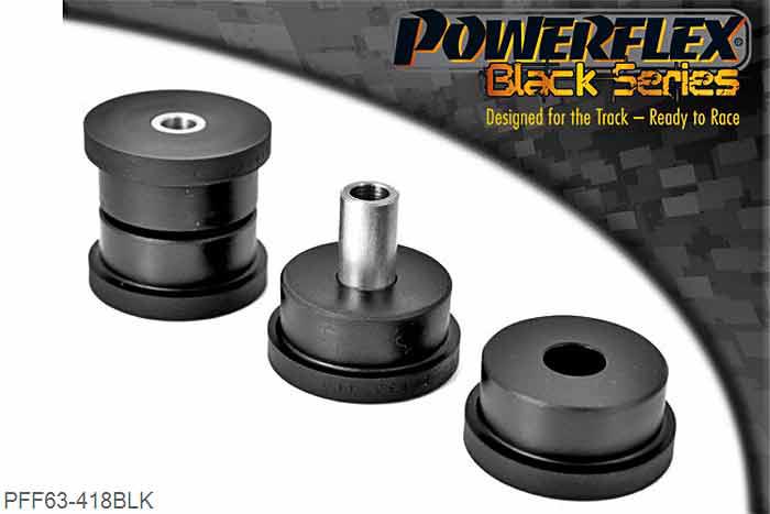 PFF63-418BLK, Rover 200 (1995), 25 Engine Mount Stabiliser (Large), PFF63-418 and PFF63-419 suit both the Upper and Lower engine stabilisers, hence why it is listed as 2 per car for each bush. If fitting this to a diesel engined vehicle, an increase in noise and vibration is to be expected. This should be considered as a performance upgrade, not a standard replacement., 2 stuk(s) benodigd  per auto, 2 stuk(s) in verpakking, prijs per set van 2 stuk(s)