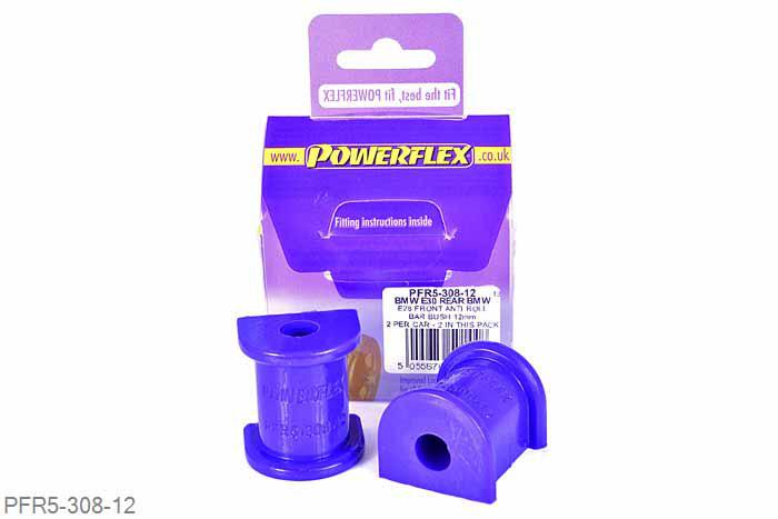 PFR5-308-12, BMW E30 3 Series (1982 - 1991), Rear Roll Bar Mounting Bush 12mm  12mm, 2 stuk(s) benodigd  per auto, 2 stuk(s) in verpakking, prijs per set van 2 stuk(s)
