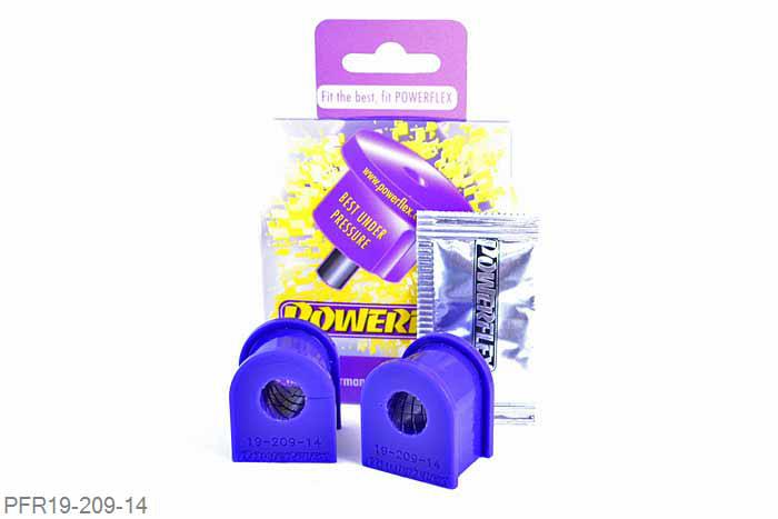 PFR19-209-14, Ford Sierra RS Cosworth, Rear Anti-Roll Bar Mounting Bush 14mm  14mm, 2 stuk(s) benodigd  per auto, 2 stuk(s) in verpakking, prijs per set van 2 stuk(s)