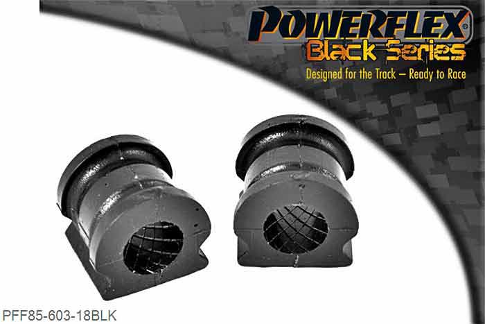 PFF85-603-18BLK, Audi A1 8X (2010-) Front Anti Roll Bar Bush 18mm,  18mm, 2 stuk(s) benodigd  per auto, 2 stuk(s) in verpakking, prijs per set van 2 stuk(s)