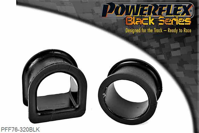 PFF76-320BLK, Toyota MR2 SW20 REV 1 (1989-1991) Steering Rack Mounting Bush Kit, , 1 stuk(s) benodigd  per auto, 1 stuk(s) in verpakking, prijs per set van 1 stuk(s)