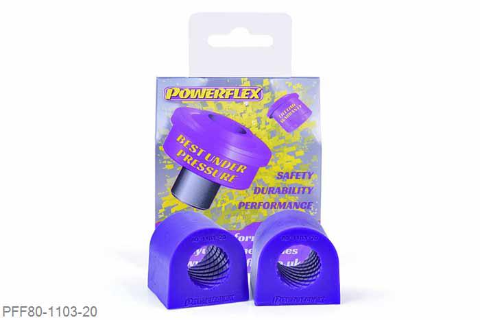 PFF80-1103-20, Fiat Grande Punto (2005 - 2009), Front Anti Roll Bar Bush 20mm Please check anti roll bar diameter before ordering. 20mm, 2 stuk(s) benodigd  per auto, 2 stuk(s) in verpakking, prijs per set van 2 stuk(s)