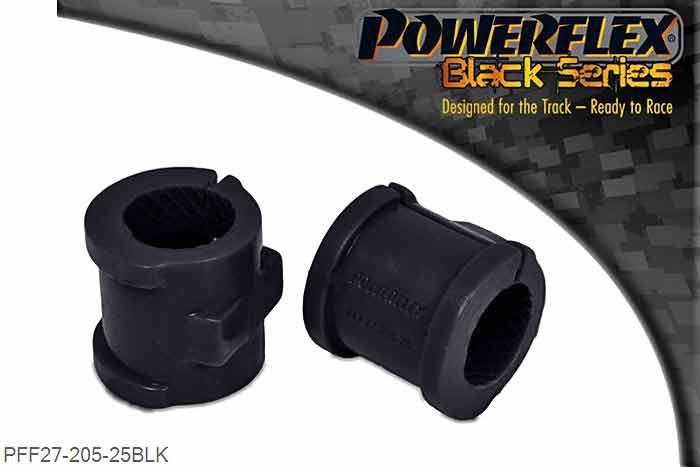 PFF27-205-25BLK, Jaguar XK8, XKR - X100 (1996-2006) Front Anti Roll Bar Mounting Bush 25mm,  25mm, 2 stuk(s) benodigd  per auto, 2 stuk(s) in verpakking, prijs per set van 2 stuk(s)
