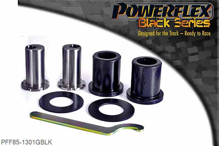 PFF85-1301GBLK, VW T5 Transporter (2003 -) Front Arm Front Bush, Camber Adjustable, This bush allows +/- 0.75 degrees of camber adjustment. For a non adjustable bush use PFF85-1301BLK. Oe Nr 7H0407183, 2 stuk(s) benodigd  per auto, 2 stuk(s) in verpakking, prijs per set van 2 stuk(s)