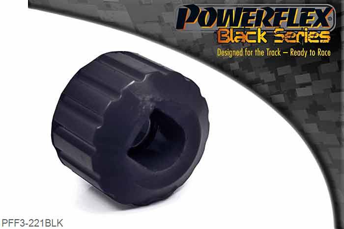 PFF3-221BLK, Audi A4 inc. Avant 2WD (2001-2005) Engine Snub Nose Mount, This part replaces OE number: 8E0199339 and fits vehicles with a D shape engine mount spigot. For vehicles that use a cylindrical spigot, please use PFF3-220., 1 stuk(s) benodigd  per auto, 1 stuk(s) in verpakking, prijs per set van 1 stuk(s)
