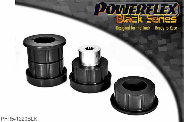 PFR5-1220BLK, BMW E81, E82, E87 & E88 1 Series (2004-2013) Rear Subframe, Front Bush, Raises front of the rear subframe giving additional anti squat similar to the M range. For standard subframe location us PFR5-420, 2 stuk(s) benodigd  per auto, 2 stuk(s) in verpakking, prijs per set van 2 stuk(s)