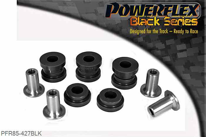 PFR85-427BLK, VW Bora 4 Motion (1999-2005) Rear Subframe Mounting Bush, This part replaces OE number 1J0505145B and fits into subframe OE number 1J0505235F., 4 stuk(s) benodigd  per auto, 4 stuk(s) in verpakking, prijs per set van 4 stuk(s)