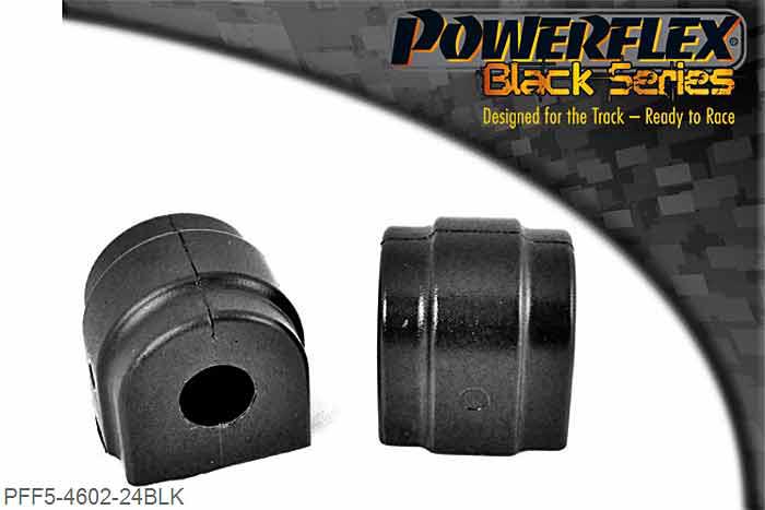 PFF5-4602-24BLK, BMW E46 3 Series Compact Front Anti Roll Bar Bush 24mm, Please check Anti roll bar size before ordering 24mm, 2 stuk(s) benodigd  per auto, 2 stuk(s) in verpakking, prijs per set van 2 stuk(s)