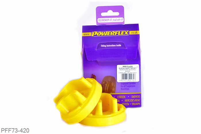 PFF73-420, Suzuki Swift - Sport (2010 on), Rear Engine Mounting Insert This bush only fits European Sport models. This is an insert and fits into the voids of the original bush, it does not replace the complete bush. PFF73-420 fits into the voiding of the original bush, please check your bush has the same voiding as below., 2 stuk(s) benodigd  per auto, 2 stuk(s) in verpakking, prijs per set van 2 stuk(s)