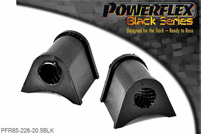 PFR85-226-20.5BLK, VW Scirocco (1973 - 1992) Rear Anti Roll Bar Mount (Outer) 20.5mm,  20.5mm, 2 stuk(s) benodigd  per auto, 2 stuk(s) in verpakking, prijs per set van 2 stuk(s)