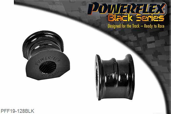 PFF19-128BLK, Ford Sierra RS Cosworth Front Anti Roll Bar Mounting Bush 28mm, Ford Finis code 1630507. Please check anti roll bar size, as they vary from car to car. 28mm, 2 stuk(s) benodigd  per auto, 2 stuk(s) in verpakking, prijs per set van 2 stuk(s)