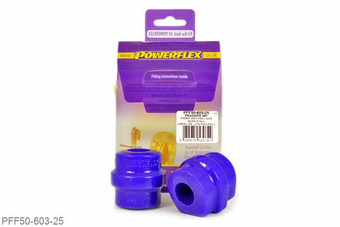 PFF50-603-25, Citroen DS4 (2010-on), Front Anti Roll Bar Bush 25mm This bush replaces standard bush part number 5094.E7.  Measure bar diameter and select correct size for your car. 25mm, 2 stuk(s) benodigd  per auto, 2 stuk(s) in verpakking, prijs per set van 2 stuk(s)