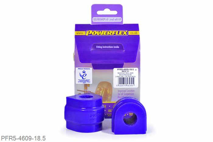 PFR5-4609-18.5, BMW E83 X3 (2003-2010), Rear Anti Roll Bar Mounting Bush 18.5mm This part replaces OE number: 33503411987. Please check anti roll bar diameter before ordering. 18.5mm, 2 stuk(s) benodigd  per auto, 2 stuk(s) in verpakking, prijs per set van 2 stuk(s)