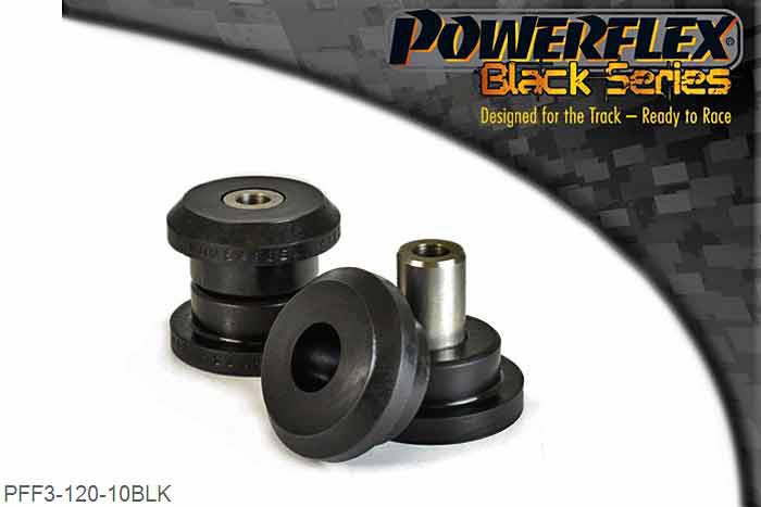 PFF3-120-10BLK, Audi 80, 90 inc Avant (1973 - 1996) Front Subframe Front Bush 10mm, Check bolt diameter, this bush uses a 10mm bolt. For bushes which have a 12mm bolt use PFF3-120-12. It replaces OE part number 857 199 415B. 10mm Bore Sleeve, 2 stuk(s) benodigd  per auto, 2 stuk(s) in verpakking, prijs per set van 2 stuk(s)