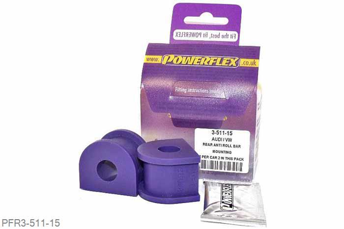 PFR3-511-15, Skoda Octavia Mk1 Typ 1U 4WD (1996-2004), Rear Anti Roll Bar Mounting 15mm  15mm, 2 stuk(s) benodigd  per auto, 2 stuk(s) in verpakking, prijs per set van 2 stuk(s)