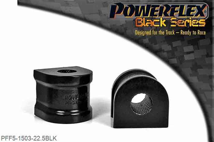 PFF5-1503-22.5BLK, BMW E83 X3 (2003-2010) Front Anti Roll Bar Mounting Bush 22.5mm, This part replaces OE number: 31303404065. Please check anti roll bar diameter before ordering. 22.5mm, 2 stuk(s) benodigd  per auto, 2 stuk(s) in verpakking, prijs per set van 2 stuk(s)