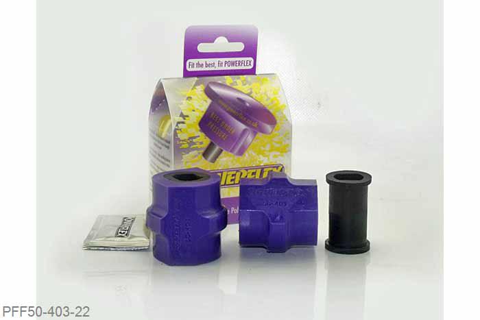 PFF50-403-22, Peugeot 206, Front Anti Roll Bar Bush To Chassis Bush 22mm  22mm, 2 stuk(s) benodigd  per auto, 2 stuk(s) in verpakking, prijs per set van 2 stuk(s)