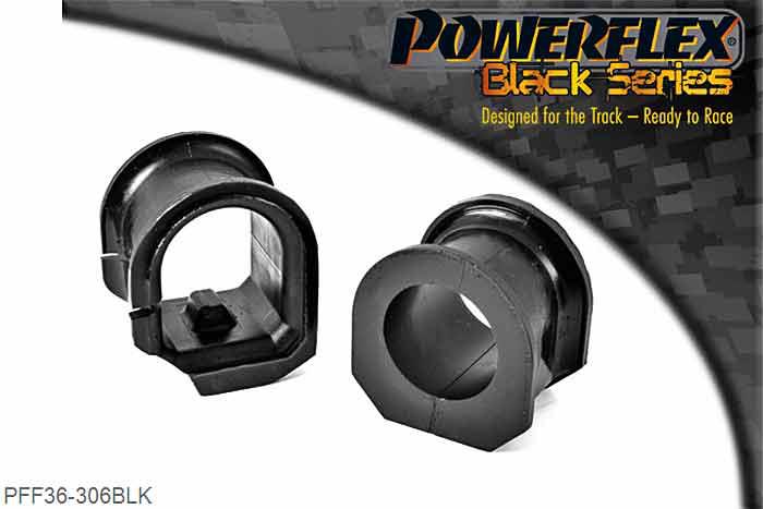 PFF36-306BLK, Mazda RX-7 Generation 3 and 4 (1992-2002) Power Steering Rack Mount Kit, 2 Bushes in this kit for the Power Steering Rack., 1 stuk(s) benodigd  per auto, 1 stuk(s) in verpakking, prijs per set van 1 stuk(s)