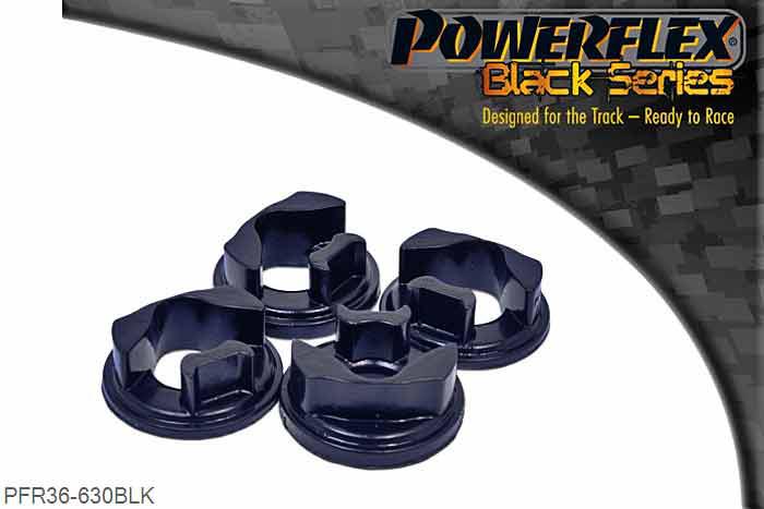 PFR36-630BLK, Fiat 124 SPIDER (2016 - ) Rear Diff Mount Insert, This part fits into and fills voids in original bushes fitted in bracket with OE part number NA5F 39730 and fits manual versions only. These inserts are designed be a quick and easy method of limiting movement of the diff and providing greater stability under acceleration., 2 stuk(s) benodigd  per auto, 2 stuk(s) in verpakking, prijs per set van 2 stuk(s)
