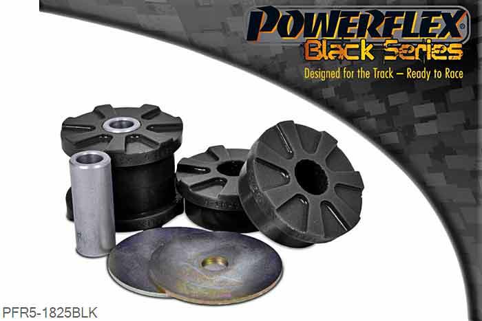 PFR5-1825BLK, Mini Mini Countryman R60 4WD (2010-2015) Rear Diff Rear Mounting Bush, This part replaces OE number: 33309804479. For an insert that fits into the original bush, please use PFR5-1826., 2 stuk(s) benodigd  per auto, 2 stuk(s) in verpakking, prijs per set van 2 stuk(s)
