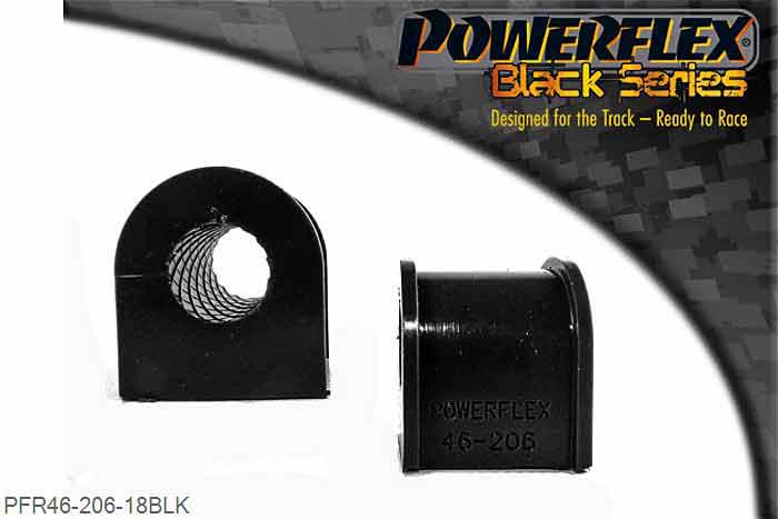 PFR46-206-18BLK, Nissan 200SX - S13, S14, S14A and S15 Rear Anti Roll Bar Bush 18mm,  18mm, 2 stuk(s) benodigd  per auto, 2 stuk(s) in verpakking, prijs per set van 2 stuk(s)
