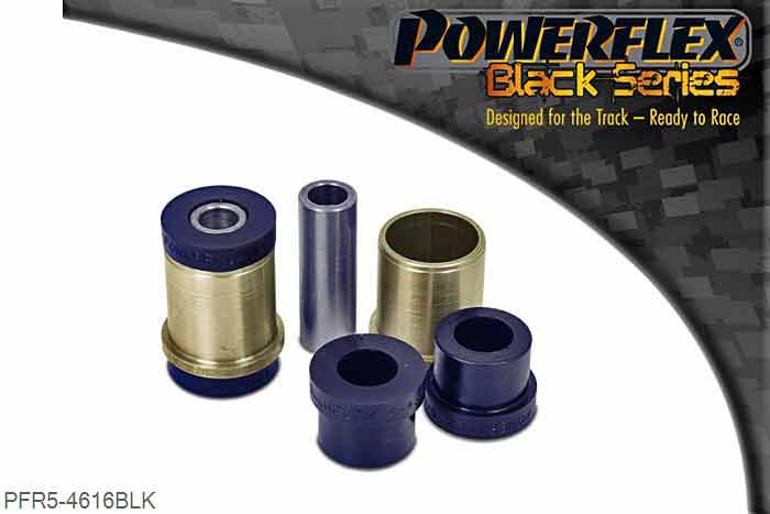 PFR5-4616BLK, BMW E46 3 SERIES (1999 - 2006) Rear Lower Control Arm Inner Bush, This part replaces the bush in the original arm OE number: 33326770813 and 33326770824 respectively. To make adjustments to the vehicles camber angles for precision alignment, please use PFR5-4615G that replaces the original arm and bush., 2 stuk(s) benodigd  per auto, 2 stuk(s) in verpakking, prijs per set van 2 stuk(s)
