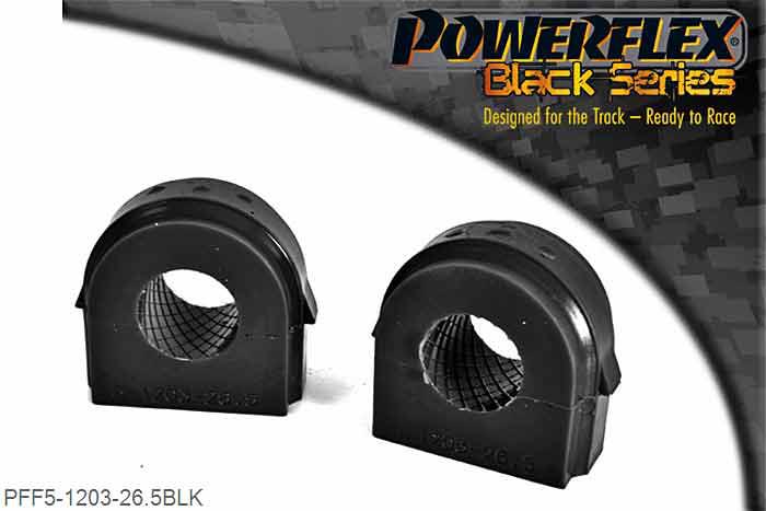 PFF5-1203-26.5BLK, BMW E82 1 Series M Coupe (2010-2012) Front Anti Roll Bar Bush 26.5mm,  26.5mm, 2 stuk(s) benodigd  per auto, 2 stuk(s) in verpakking, prijs per set van 2 stuk(s)