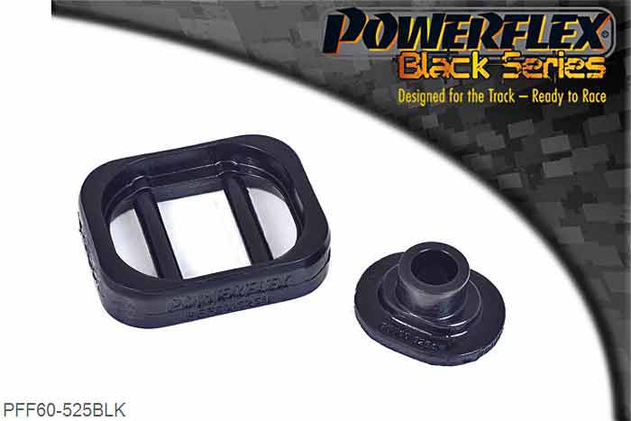 PFF60-525BLK, Renault Clio III (2005 - 2012) Gearbox Mounting Bush Insert, This polyurethane insert fits into and fills voids in the original rubber bush, OE part number: 8200352861 (Renault) and 11220-BN720 (Nissan). It is designed to limit movement of the engine and gearbox to provide additional stability under acceleration., 1 stuk(s) benodigd  per auto, 1 stuk(s) in verpakking, prijs per set van 1 stuk(s)