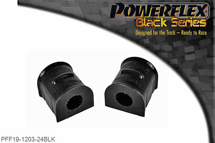 PFF19-1203-24BLK, Ford Focus MK2 RS Front Anti Roll Bar To Chassis Bush 24mm,  24mm, 2 stuk(s) benodigd  per auto, 2 stuk(s) in verpakking, prijs per set van 2 stuk(s)