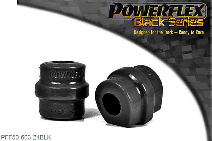 PFF50-603-21BLK, Citroen C4 (2004-2014) Front Anti Roll Bar Bush 21mm, This bush replaces standard bush part number 5094.87.  Measure bar diameter and select correct size for your car. 21mm, 2 stuk(s) benodigd  per auto, 2 stuk(s) in verpakking, prijs per set van 2 stuk(s)