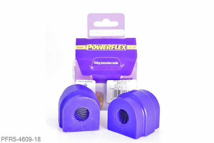 PFR5-4609-18, BMW E61 5 Series, Touring, Rear Anti Roll Bar Mount 18mm Please check anti roll bar diameter before ordering 18mm, 2 stuk(s) benodigd  per auto, 2 stuk(s) in verpakking, prijs per set van 2 stuk(s)