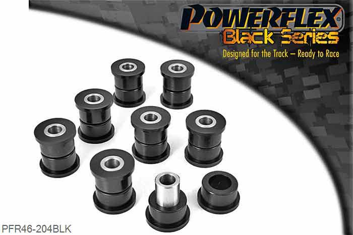 PFR46-204BLK, Nissan 200SX - S13, S14, S14A and S15 Rear Link Bush, These are Non-Adjustable. For Camber Adjustable bushes, use PFR46-204GBLK. - These fit all Skyline R32/R33/R34 Models excluding HICAS. - These fit all S13/S14/S15 Models excluding HICAS., 8 stuk(s) benodigd  per auto, 8 stuk(s) in verpakking, prijs per set van 8 stuk(s)