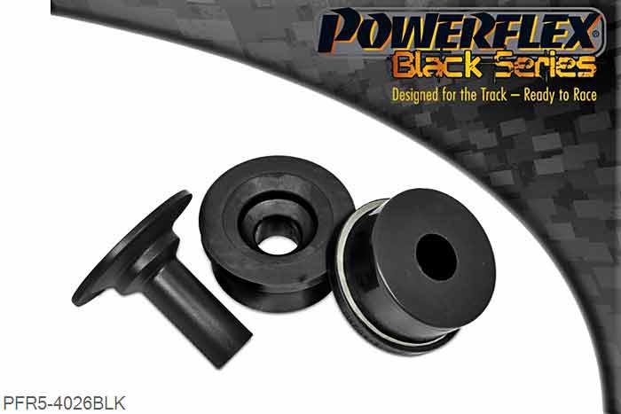 PFR5-4026BLK, BMW F87 2 Series M2 Rear Diff Rear Mounting Bush, Is a replacement bush that features a built in support washer, providing further stability of the diff under acceleration. This part replaces OE number: 33177852495. For an insert only please use PFR5-4028., 1 stuk(s) benodigd  per auto, 1 stuk(s) in verpakking, prijs per set van 1 stuk(s)