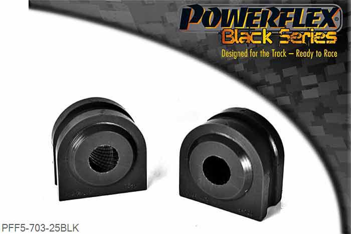 PFF5-703-25BLK, BMW E61 5 Series, Touring Front Anti Roll Bar Mount 25mm,  25mm, 2 stuk(s) benodigd  per auto, 2 stuk(s) in verpakking, prijs per set van 2 stuk(s)