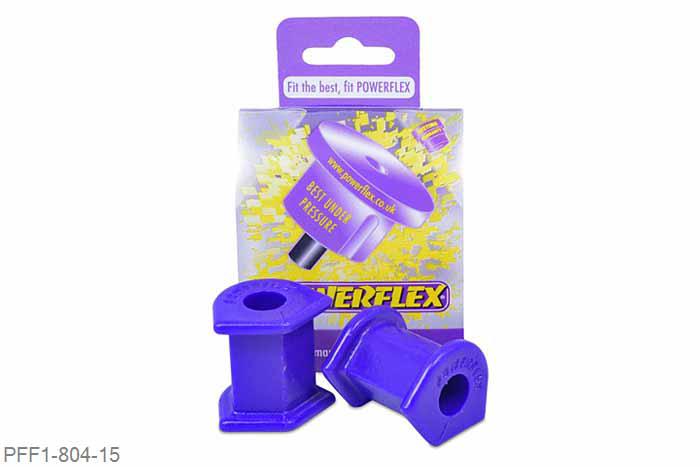 PFF1-804-15, Alfa Romeo GTV and Spider 2.0 and V6, 916 (1995-2005), Front Anti Roll Bar Bush (03-05) 15mm This part fits Alfa Romeo GTV models 2003 - 2005 with Anti roll bar diameter size 15mm. 15mm, 2 stuk(s) benodigd  per auto, 2 stuk(s) in verpakking, prijs per set van 2 stuk(s)
